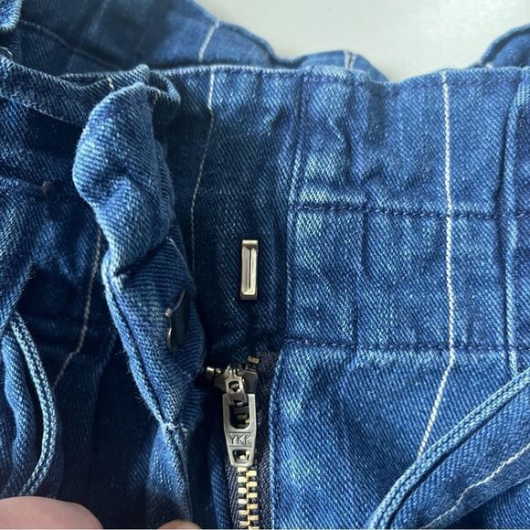 J.Crew Paper-bag pant in indigo stripe - Picture 8 of 8